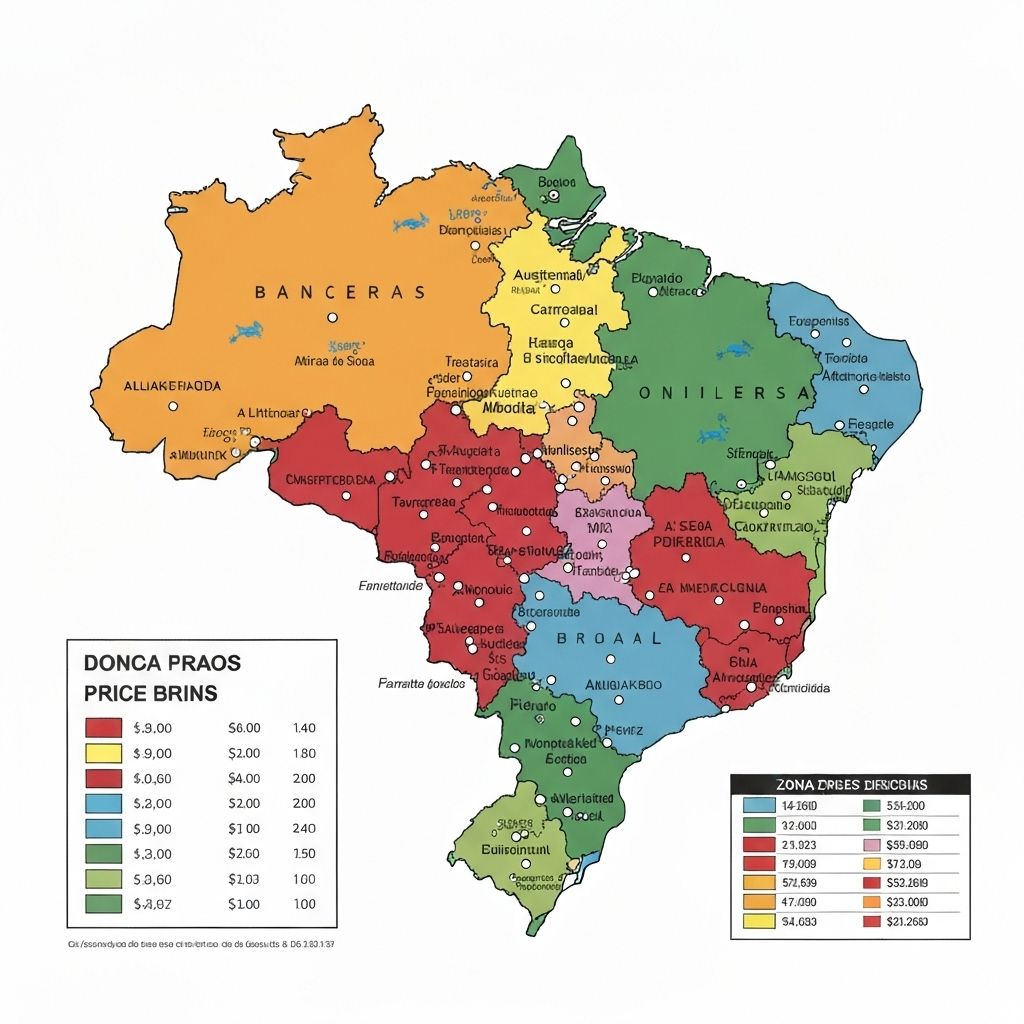 Valores Organizados por Região do Brasil